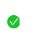 Icône d’application mobile avec coche verte et main, illustrant l'utilisation de l'application mobile de Neo TMS pour la livraison de carburant.